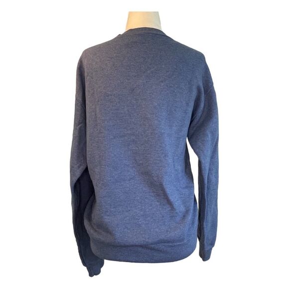 Carolina Beach North Carolina Graphic Sweatshirt Outer Bank Heather Blue Jerzees - Picture 3 of 6